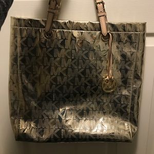 Shiny MK tote